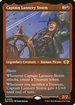 MTG Captain Lannery Storm - Foil Etched NM-Mint March of the Machine: Multiverse - Image 1