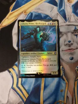 Liberty Prime, Recharged FOIL MTG Fallout Mythic Multi-Color Creature NM x1 - Image 1