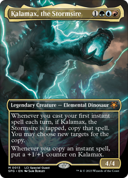 Kalamax, the Stormsire - SPG #13 | NORMAL | NM | MTG | BORDERLESS | FULL ART - Image 1