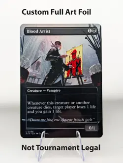 Blood Artist Deadpool Foil Custom sticker MTG Marvel Commander - Image 1