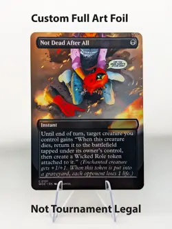 Not Dead After All Deadpool Foil Custom sticker MTG Marvel Commander - Image 1