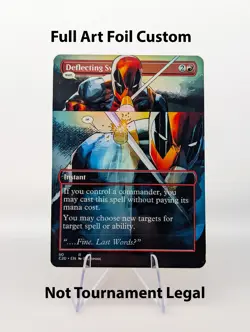 Deflecting Swat Deadpool Foil Custom sticker MTG Marvel Commander - Image 1