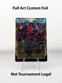 Helm of the Host v2 Deadpool Foil Custom sticker attached to MTG Bulk Commander - Image 1