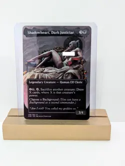 Shadowheart, Dark Justiciar Custom Foil Sticker on bulk MTG BG3 D&D Commander V3 - Image 1