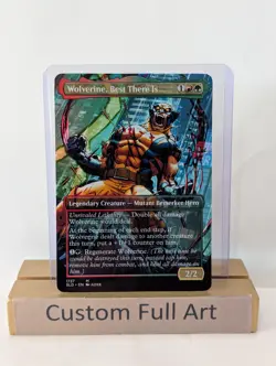 Wolverine, Best There Is Foil Custom sticker on bulk MTG Commander Marvel - Image 1