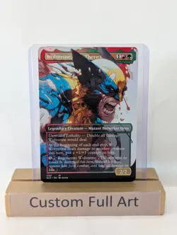 Wolverine, Best There Is Foil Custom sticker on bulk MTG Commander Marvel - Image 1