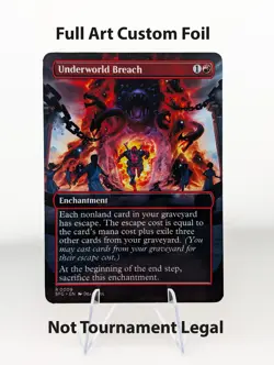 Underworld Breach Deadpool Foil Custom sticker MTG Commander Marvel - Image 1
