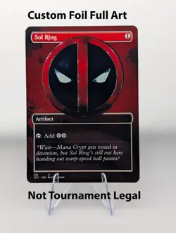 Sol Ring Deadpool Foil Custom sticker MTG Commander Marvel - Image 1