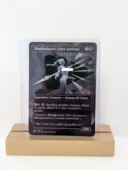Shadowheart, Dark Justiciar Custom Foil Sticker on bulk MTG BG3 D&D Commander V2 - Image 1