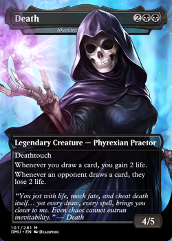 Sheoldred, the Apocalypse - Death Deadpool Foil Custom sticker MTG Marvel - Image 1