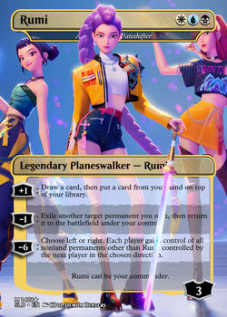 Rumi K-Pop Demon Hunters Foil MTG Custom Aminatou EDH Commander Card | US NJ - Image 1