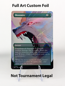 MTG Moonmist Final Fantasy Fenrir Custom Foil | Werewolf Commander Staple NM - Image 1