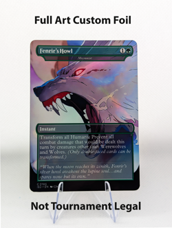 MTG Moonmist Final Fantasy Fenrir Custom Foil | Werewolf Commander Staple NM - Image 2
