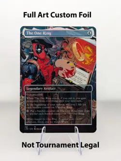 The One Ring Foil Custom sticker MTG Commander Deadpool Marvel - Image 1