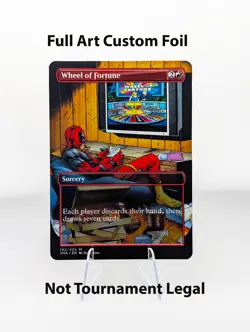 Wheel of Fortune Deadpool Foil Custom sticker MTG Commander Marvel - Image 1