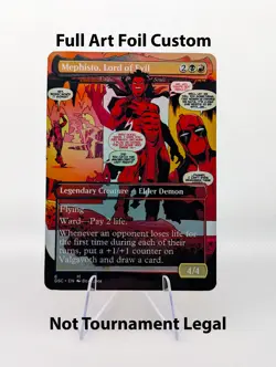 Valgavoth, Harrower of Souls Mephisto Deadpool Foil Custom sticker MTG Marvel - Image 1