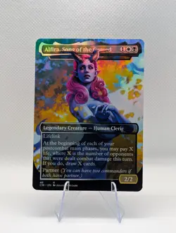 Tymna the Weaver (Alfira BG3) Foil Custom sticker bulk MTG Baulder's Gate - Image 1