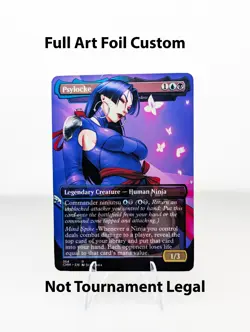 Psylocke - Yuriko Custom sticker on bulk MTG Commander Marvel Rivals - Image 1