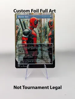 Mirror Box Deadpool Foil Custom sticker MTG Commander Marvel - Image 1