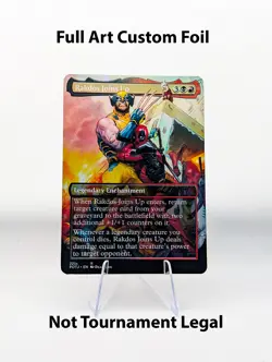 Rakdos Joins Up Deadpool Wolverine Foil Custom sticker MTG Marvel Commander - Image 1