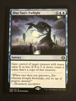 1x Blue Sun's Twilight (43) Phyrexia All Will Be One LP MTG Magic the Gathering - Image 1
