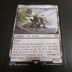 Mtg Orcish Bowmasters NM Rare 103 Lord Of The Rings Magic the Gathering Card - Image 1