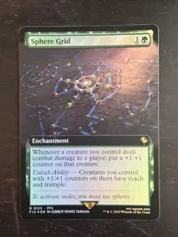 MTG Final Fantasy English Sphere Grid Extended Art 0123 Foil - Image 1