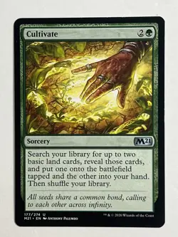 Cultivate 177/274 Regular Uncommon Core Set 2021 M21 MTG Magic The Gathering NM - Image 1