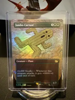 Jumbo Cactuar (Borderless) MTG Final Fantasy Foil - English - Image 1
