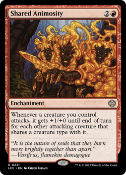 Shared Animosity - 231 - Commander: The Lost Caverns of Ixalan- Near Mint - MTG - Image 1