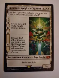 Summon: Knights of Round Final Fantasy MTG card - Image 1
