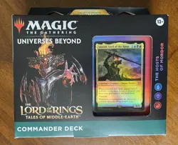 MtG Lord of the Rings: Tales of Middle Earth Commander Deck Hosts of Mordor NEW! - Image 1