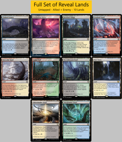 10x REVEAL Dual Lands RARE UNTAPPED Set of 2-Color MTG Magic the Gathering MINT - Image 1