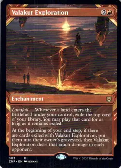 MTG Valakut Exploration (Showcase) (303) | NM | Zendikar Rising (ZNR) - Image 1