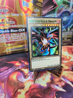 Yugioh! Red-Eyes Black Dragon (Green) - LDS1-EN001 - Ultra Rare - 1st Edition LP - Image 3