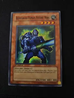 YuGiOh REINFORCED HUMAN PSYCHIC BORG Super Rare RGBT-EN029 - Image 1