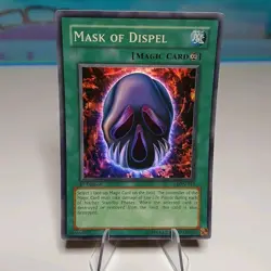 Mask Of Dispel LON-017 1st Edition 1996 Super Rare Yu-Gi-Oh LP - Image 1