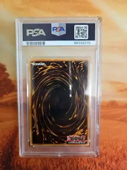 YUGIOH Black Winged Dragon Ghost Rare Unlimited TSHD-EN040 PSA 7 - Image 2
