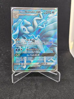 Pokemon Card Alolan Ninetales GX 132/145 Sun & Moon-Guardians Rising Ultra Rare - Image 1