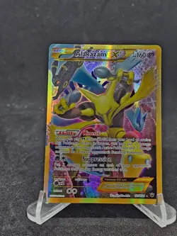 Pokemon Card Alakazam EX 125/124 XY Fates Collide Ultra Rare - Image 1
