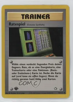 Card-Flip Game German 1st Ed. Pokemon Neo Genesis #92 2000 15fy - Image 1