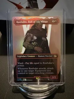 Raubahn, Bull of Ala Mhigo (Borderless) MTG Final Fantasy Foil #0388 - English - Image 1
