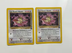 Pokemon Card Team RockeT’s Meowth Black Star Promo 18 TCG CCG x2 - Image 2