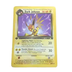 Dark Jolteon 38/82 1st Edition Team Rocket Non-Holo Rare Pokemon Card LP - Image 1