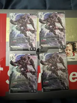 Justice Gundam - Newtype Rising #GD01-066 LR - NM Holo Foil Gundam Card Game x4 - Image 1