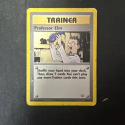 PROFESSOR ELM 96/111 - UNCOMMON - Neo Genesis - VINTAGE WOTC Pokemon Card - D3 - Image 1