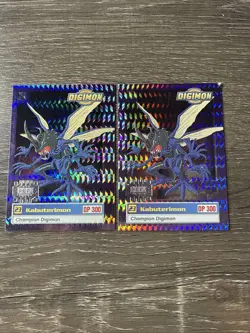 1999 DIGIMON CARD - KABUTERIMON | 25 of 34 | HOLO | RARE | PRIZM - Image 1