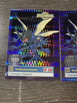 1999 DIGIMON CARD - KABUTERIMON | 25 of 34 | HOLO | RARE | PRIZM - Image 3