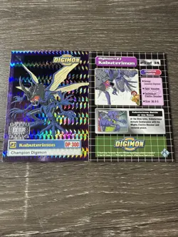 1999 DIGIMON CARD - KABUTERIMON | 25 of 34 | HOLO | RARE | PRIZM - Image 4