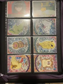 Pokemon 1999 Topps Lot Of 150 Holos, Stickers And More+ Binder For Topps - Image 4